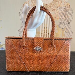 Vintage snakeskin Handbag Purse